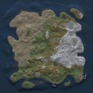 Thumbnail Rust Map: Procedural Map, Size: 3850, Seed: 665103106, 17 Monuments