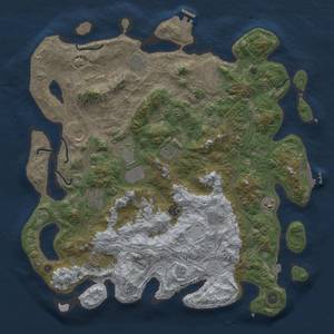 Thumbnail Rust Map: Procedural Map, Size: 4500, Seed: 878672256, 19 Monuments