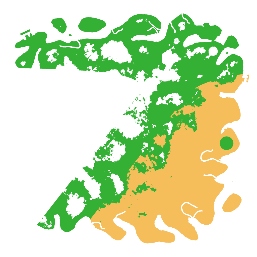 Biome Rust Map: Procedural Map, Size: 5000, Seed: 1296810247