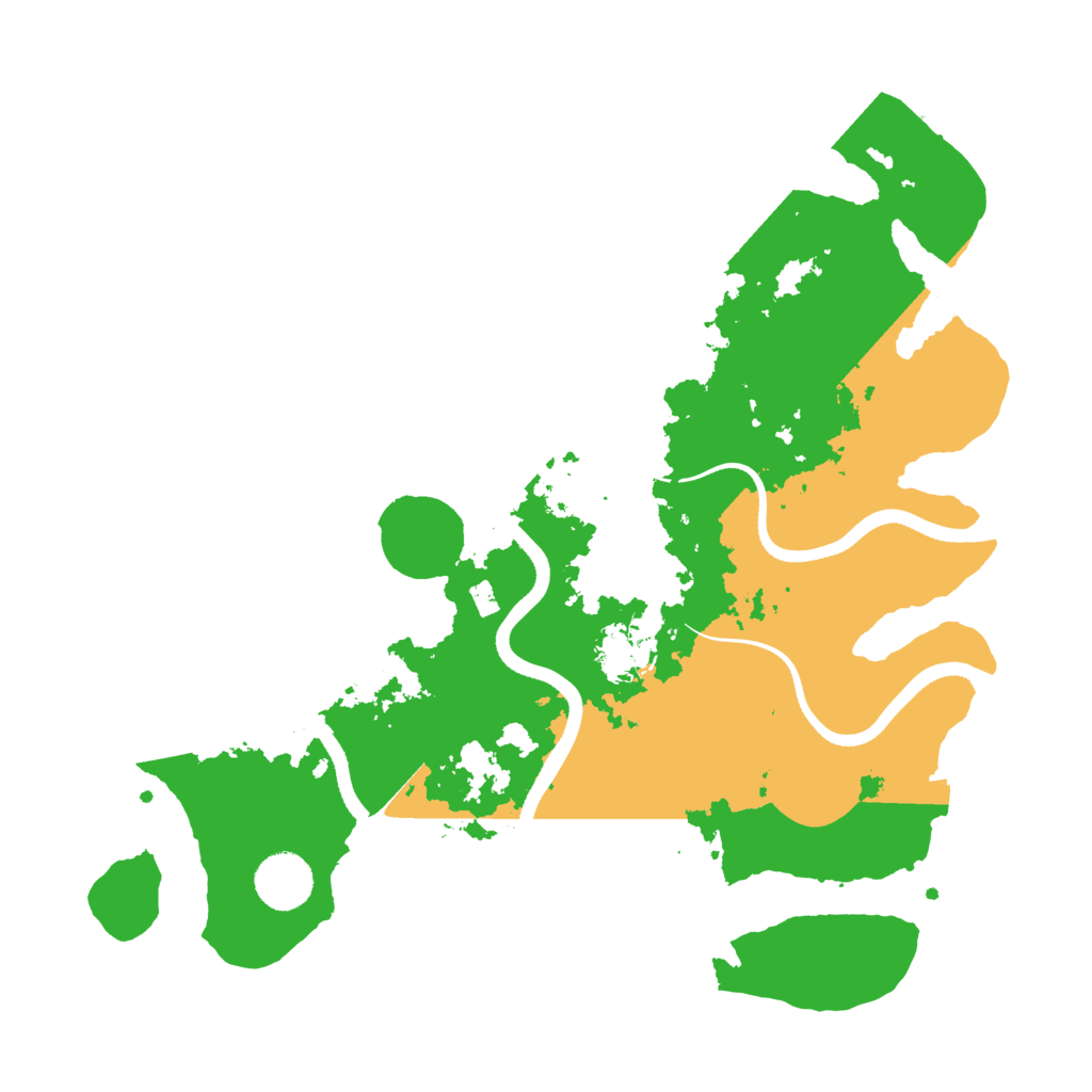 Biome Rust Map: Procedural Map, Size: 3500, Seed: 256887186