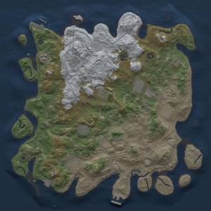 Thumbnail Rust Map: Procedural Map, Size: 4250, Seed: 627540136, 19 Monuments