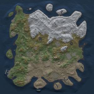 Thumbnail Rust Map: Procedural Map, Size: 4250, Seed: 1371354183, 19 Monuments