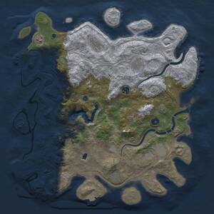 Thumbnail Rust Map: Procedural Map, Size: 4250, Seed: 1371354183, 14 Monuments