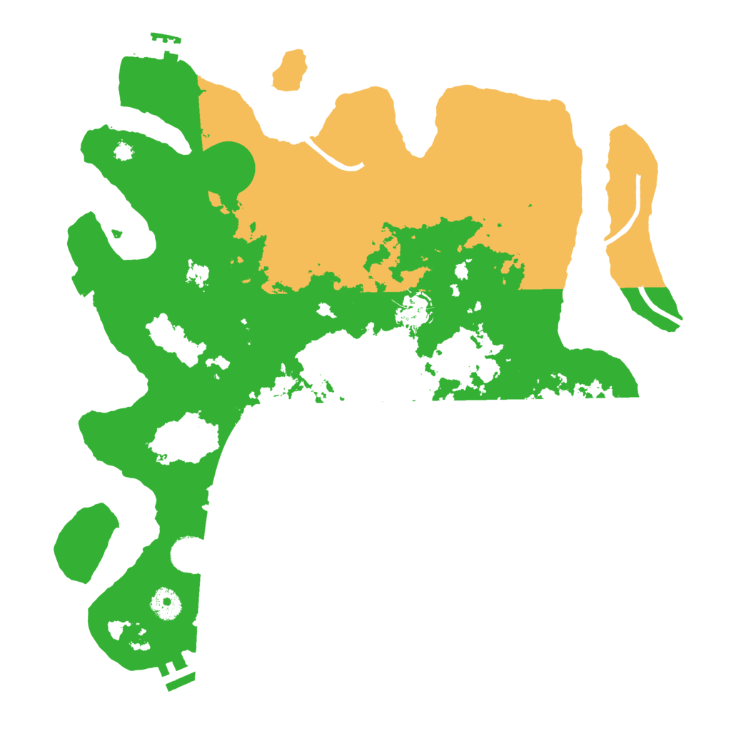 Biome Rust Map: Procedural Map, Size: 3600, Seed: 990308