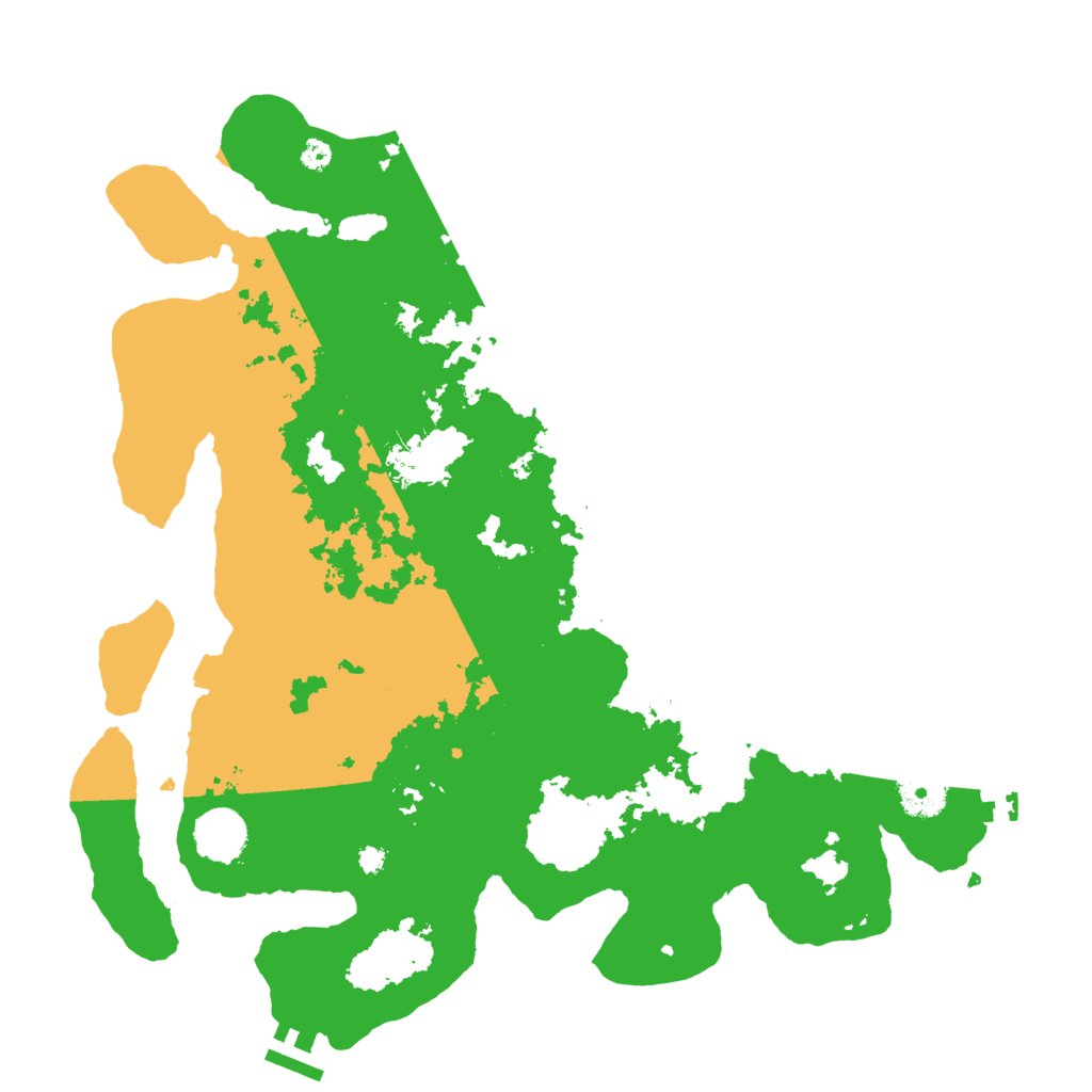 Biome Rust Map: Procedural Map, Size: 3700, Seed: 907157705