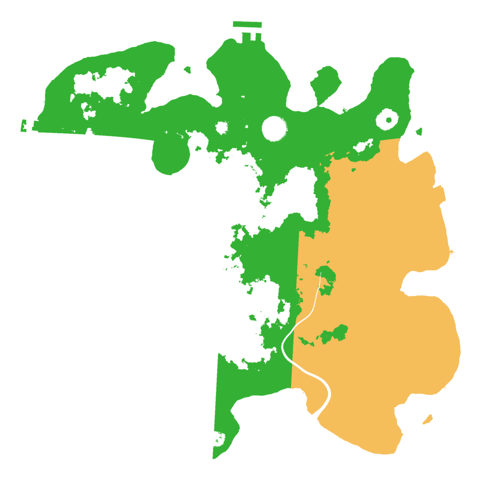 Biome Rust Map: Procedural Map, Size: 3500, Seed: 1805276660