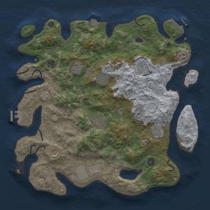 Thumbnail Rust Map: Procedural Map, Size: 4000, Seed: 1519366906, 18 Monuments