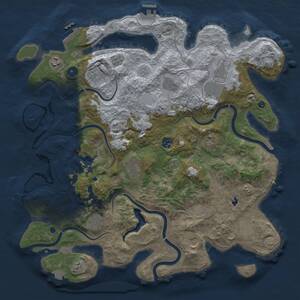 Thumbnail Rust Map: Procedural Map, Size: 4250, Seed: 1810177938, 17 Monuments