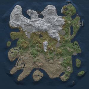 Thumbnail Rust Map: Procedural Map, Size: 3750, Seed: 822390, 17 Monuments