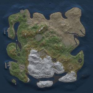 Thumbnail Rust Map: Procedural Map, Size: 3300, Seed: 432308129, 15 Monuments