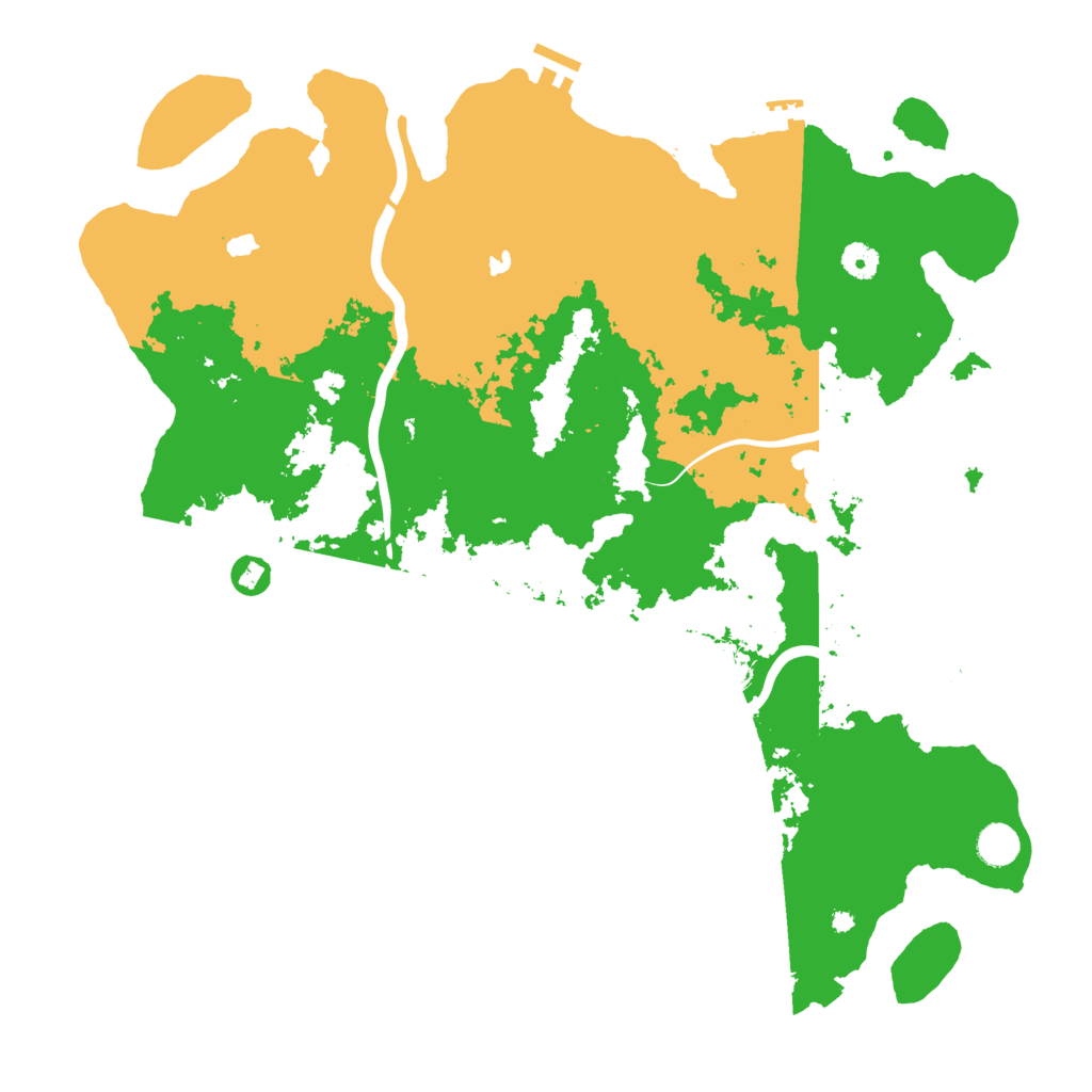 Biome Rust Map: Procedural Map, Size: 4500, Seed: 1068752317