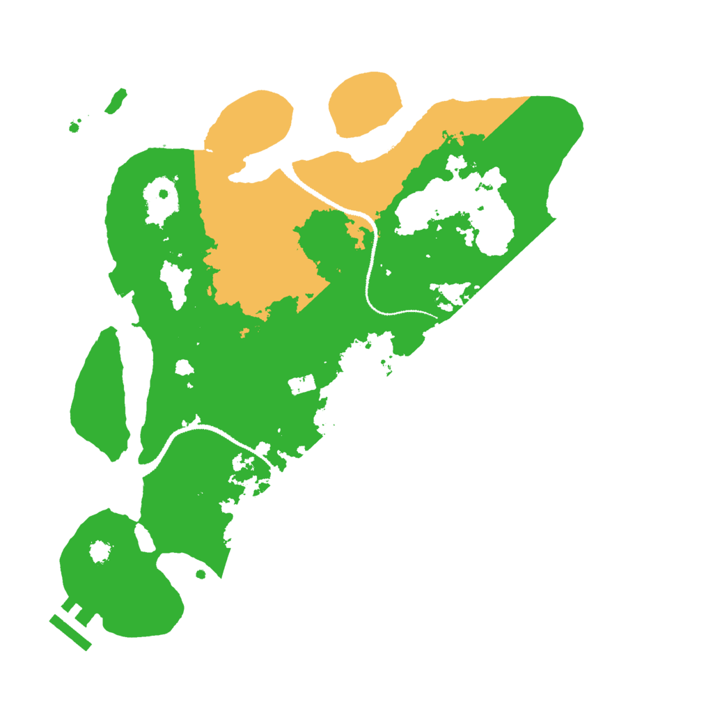 Biome Rust Map: Procedural Map, Size: 3000, Seed: 1875503256