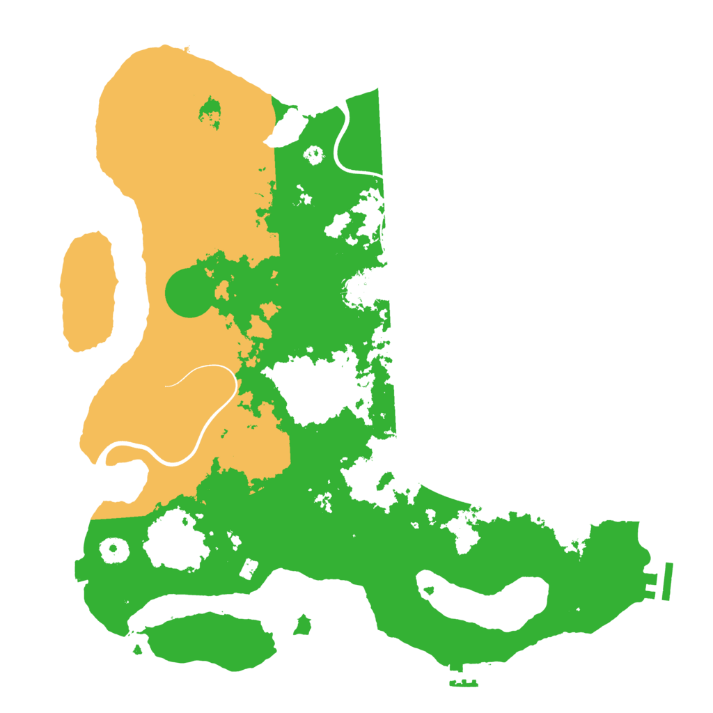 Biome Rust Map: Procedural Map, Size: 3800, Seed: 1658785829