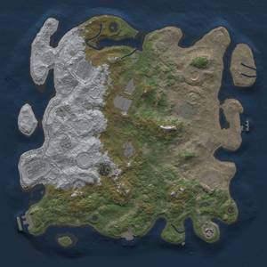 Thumbnail Rust Map: Procedural Map, Size: 4000, Seed: 1427654378, 18 Monuments