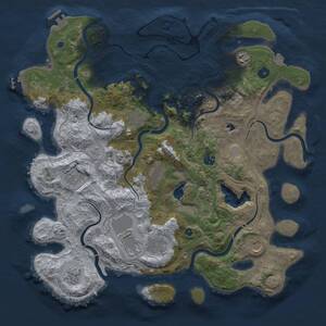 Thumbnail Rust Map: Procedural Map, Size: 4250, Seed: 907354534, 16 Monuments