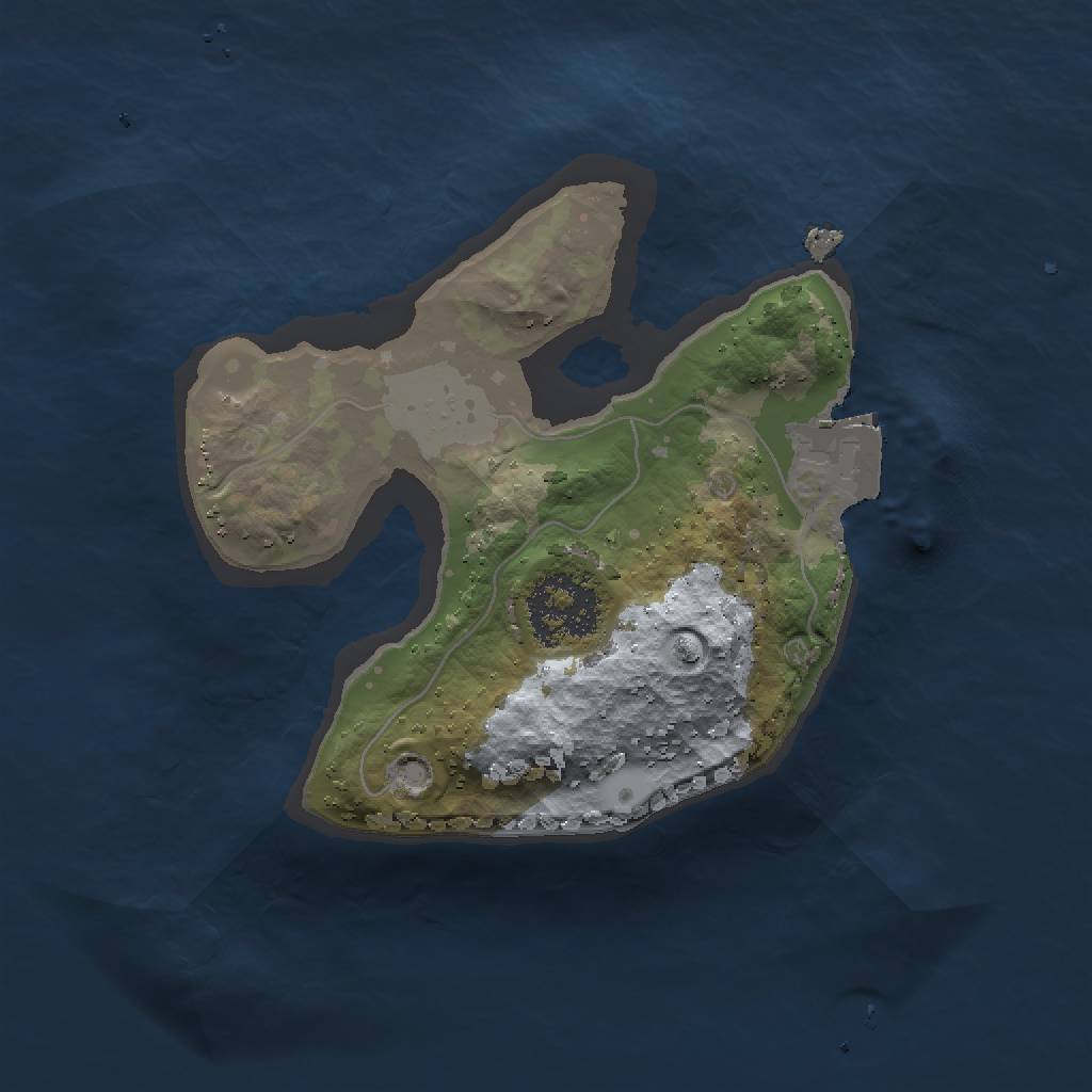 Rust Map: Procedural Map, Size: 1500, Seed: 238462165, 3 Monuments