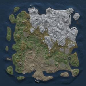 Thumbnail Rust Map: Procedural Map, Size: 4250, Seed: 656847285, 19 Monuments