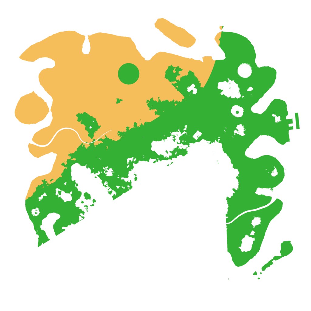 Biome Rust Map: Procedural Map, Size: 3850, Seed: 2135657657