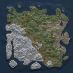 Thumbnail Rust Map: Procedural Map, Size: 4500, Seed: 67961271, 18 Monuments