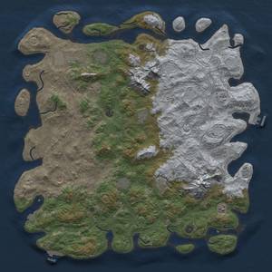 Thumbnail Rust Map: Procedural Map, Size: 5250, Seed: 321567, 19 Monuments