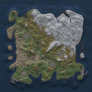 Thumbnail Rust Map: Procedural Map, Size: 3750, Seed: 711879024, 16 Monuments