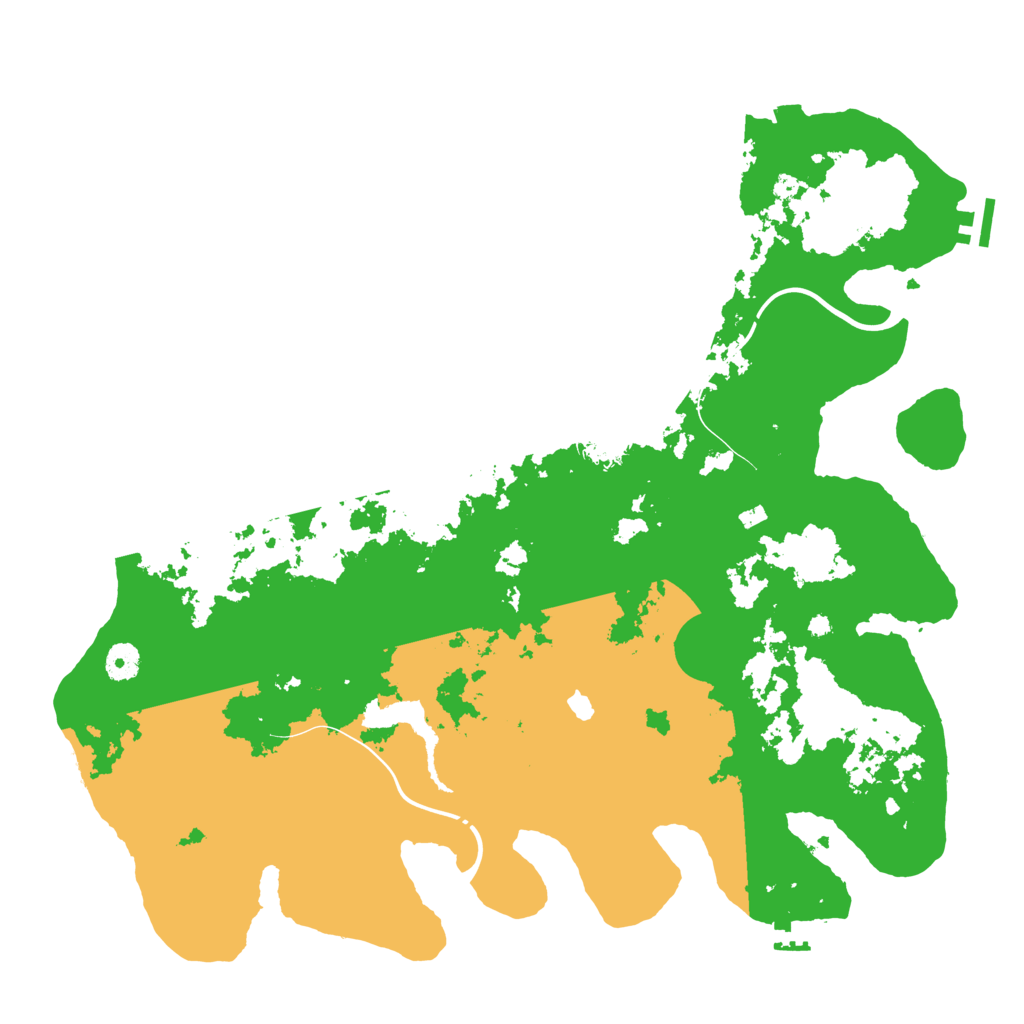 Biome Rust Map: Procedural Map, Size: 4250, Seed: 919345210