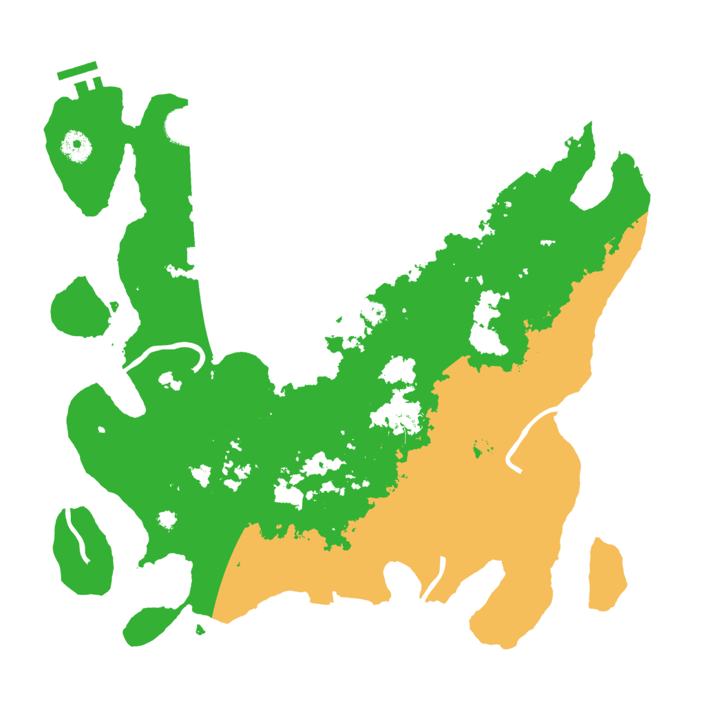 Biome Rust Map: Procedural Map, Size: 3500, Seed: 741609084