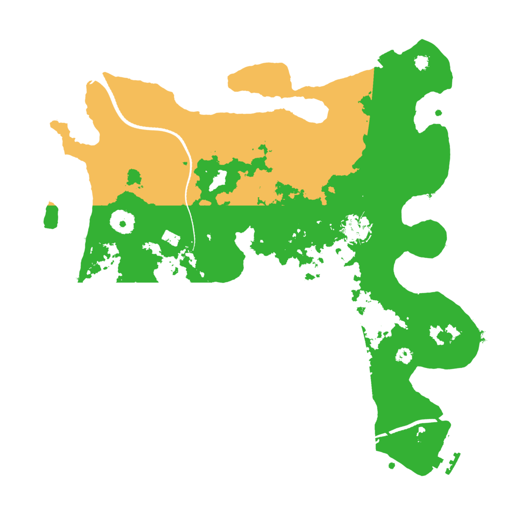 Biome Rust Map: Procedural Map, Size: 3200, Seed: 30000