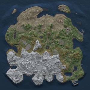 Thumbnail Rust Map: Procedural Map, Size: 3900, Seed: 1892878628, 19 Monuments