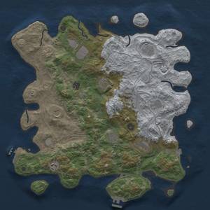 Thumbnail Rust Map: Procedural Map, Size: 4250, Seed: 1732405057, 19 Monuments