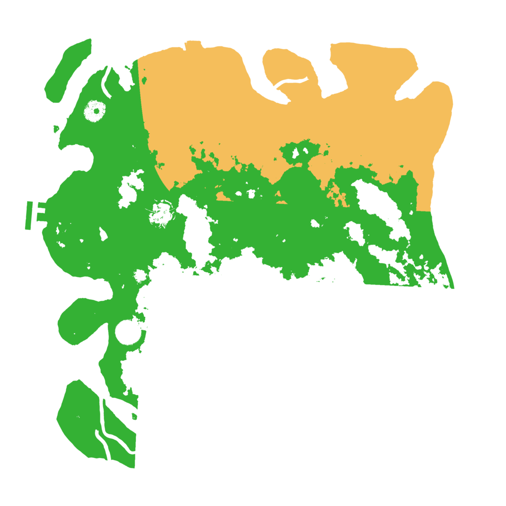 Biome Rust Map: Procedural Map, Size: 3600, Seed: 19924