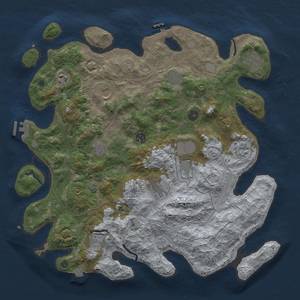 Thumbnail Rust Map: Procedural Map, Size: 4250, Seed: 1267452206, 19 Monuments