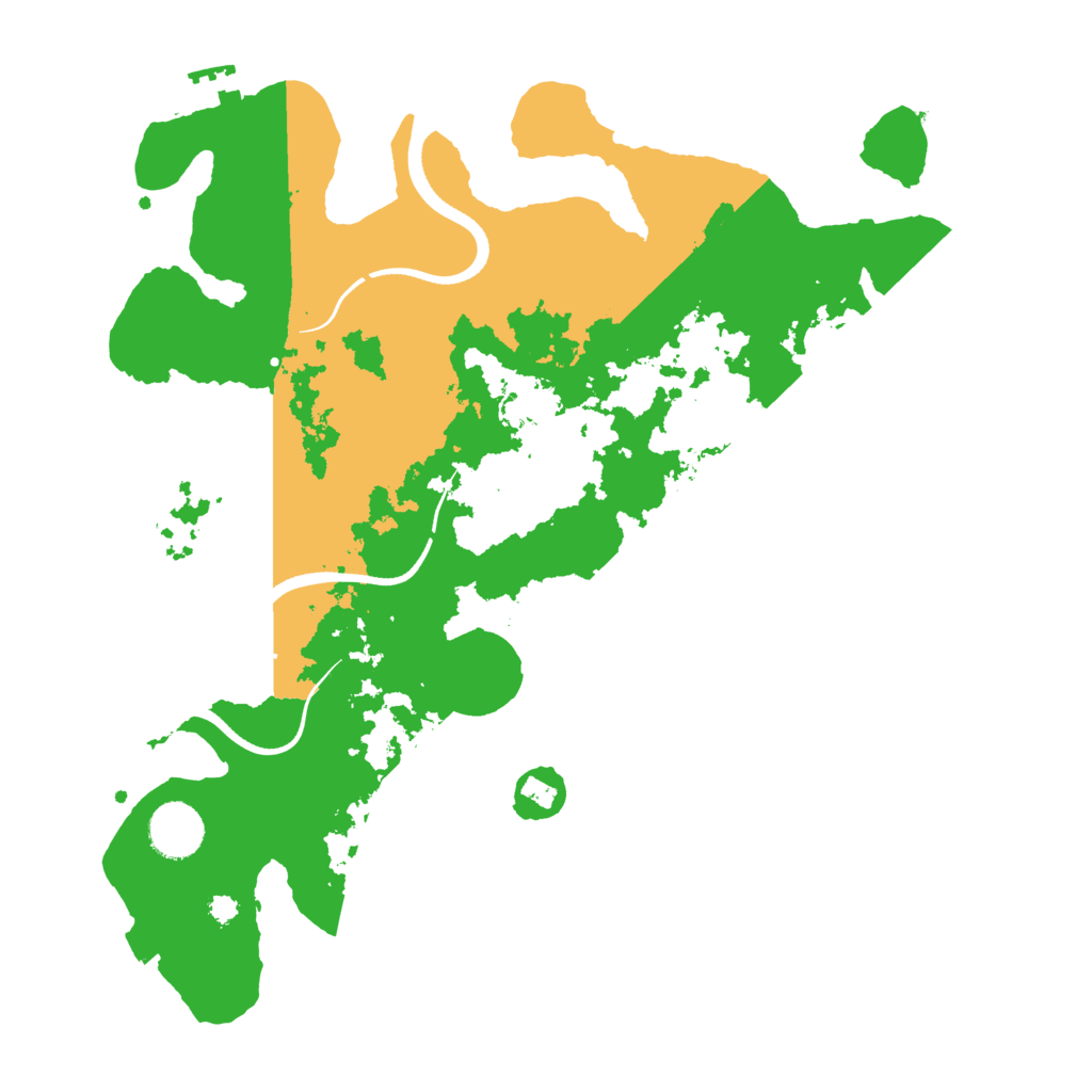 Biome Rust Map: Procedural Map, Size: 3500, Seed: 2030362277
