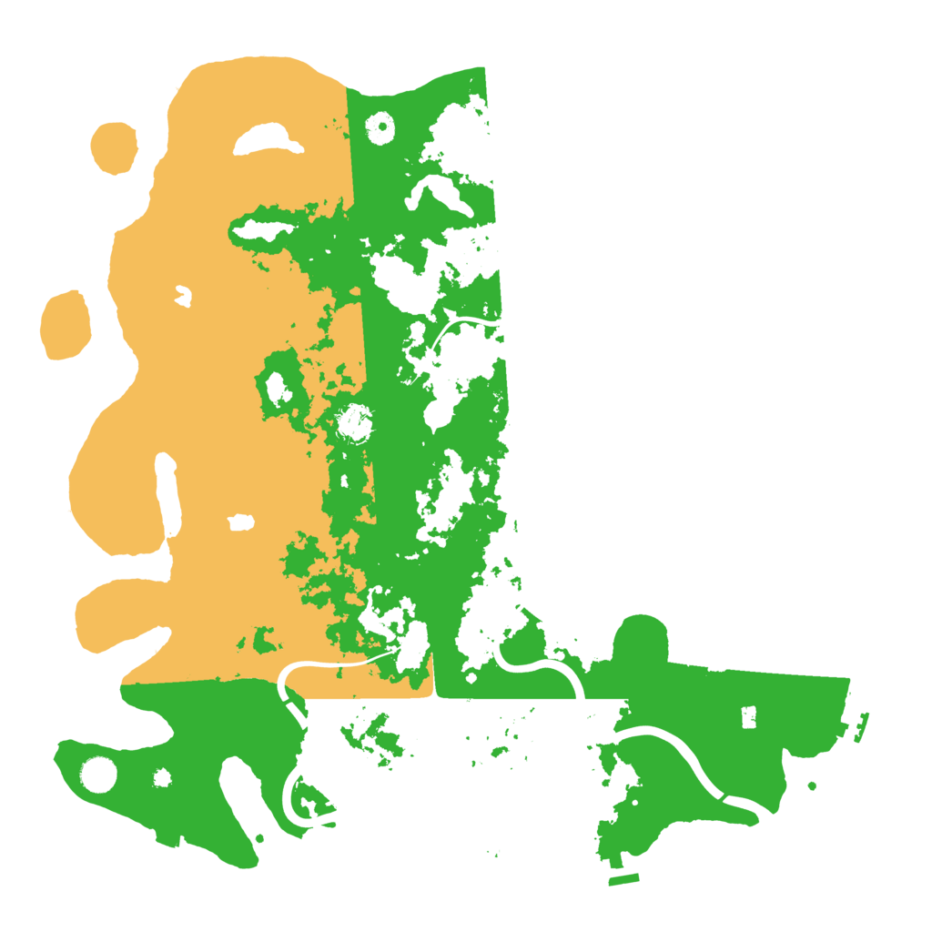 Biome Rust Map: Procedural Map, Size: 4500, Seed: 207207