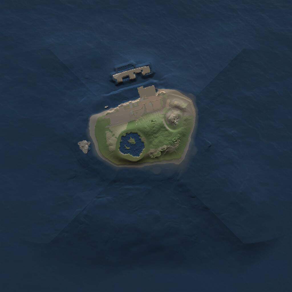 Rust Map: Procedural Map, Size: 1200, Seed: 49995558, 2 Monuments