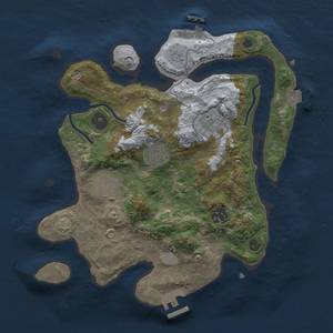 Thumbnail Rust Map: Procedural Map, Size: 3000, Seed: 557150808, 12 Monuments