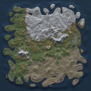 Thumbnail Rust Map: Procedural Map, Size: 5000, Seed: 1328419103, 19 Monuments