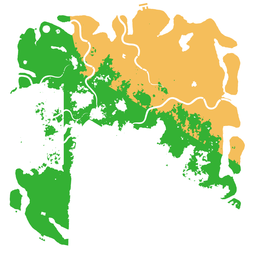 Biome Rust Map: Procedural Map, Size: 6000, Seed: 4206913