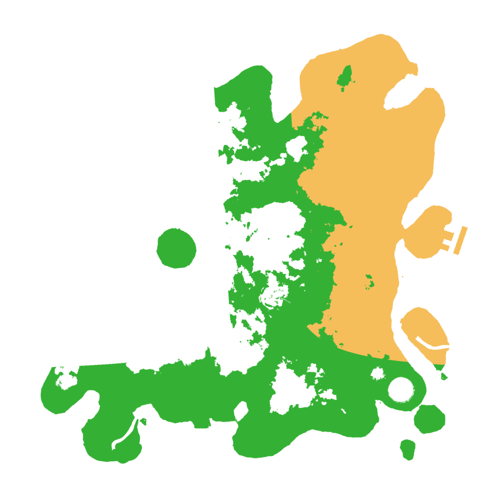 Biome Rust Map: Procedural Map, Size: 3500, Seed: 2002090489