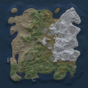 Thumbnail Rust Map: Procedural Map, Size: 4000, Seed: 261697198, 19 Monuments