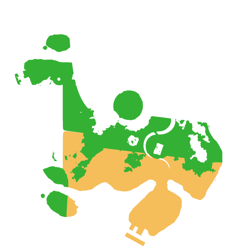 Biome Rust Map: Procedural Map, Size: 2400, Seed: 123906261
