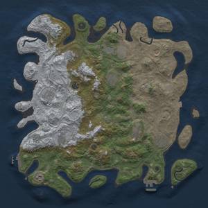 Thumbnail Rust Map: Procedural Map, Size: 4250, Seed: 373567865, 19 Monuments