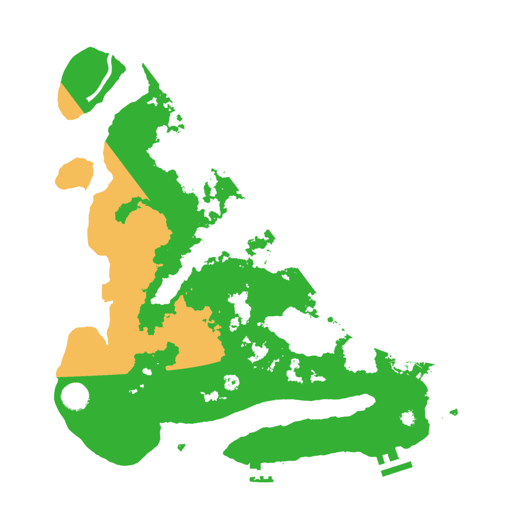 Biome Rust Map: Procedural Map, Size: 3300, Seed: 2021288743