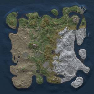 Thumbnail Rust Map: Procedural Map, Size: 3850, Seed: 538287227, 18 Monuments