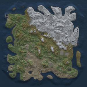 Thumbnail Rust Map: Procedural Map, Size: 4500, Seed: 163229, 18 Monuments