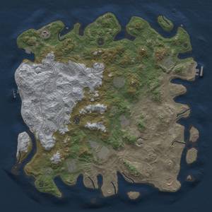 Thumbnail Rust Map: Procedural Map, Size: 4500, Seed: 2060573847, 19 Monuments