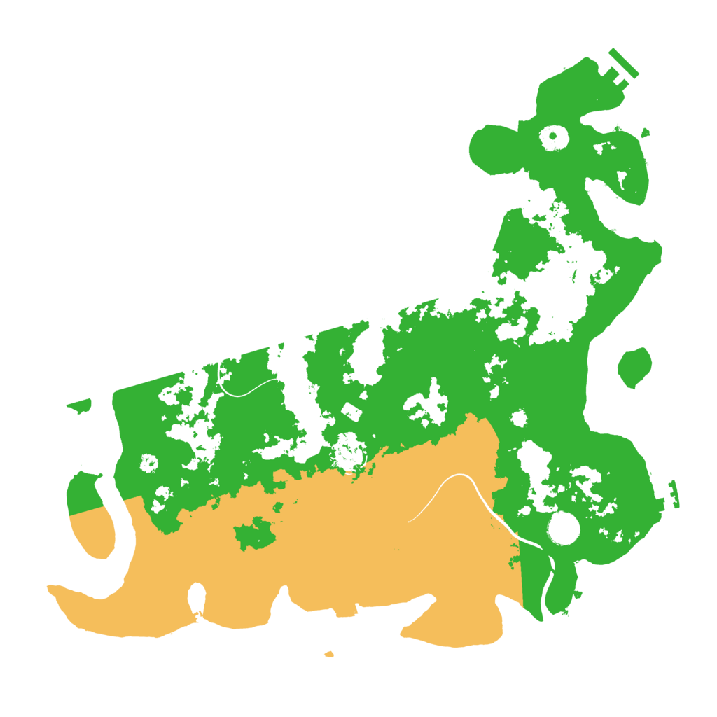 Biome Rust Map: Procedural Map, Size: 3900, Seed: 674596312