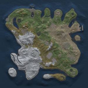Thumbnail Rust Map: Procedural Map, Size: 3500, Seed: 67212908, 17 Monuments