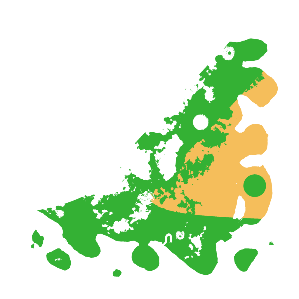 Biome Rust Map: Procedural Map, Size: 3500, Seed: 15128263