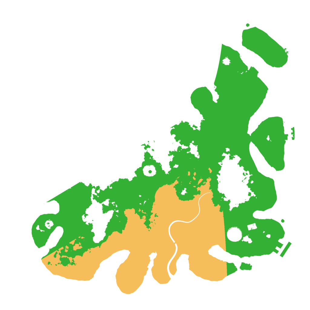 Biome Rust Map: Procedural Map, Size: 3750, Seed: 855459521